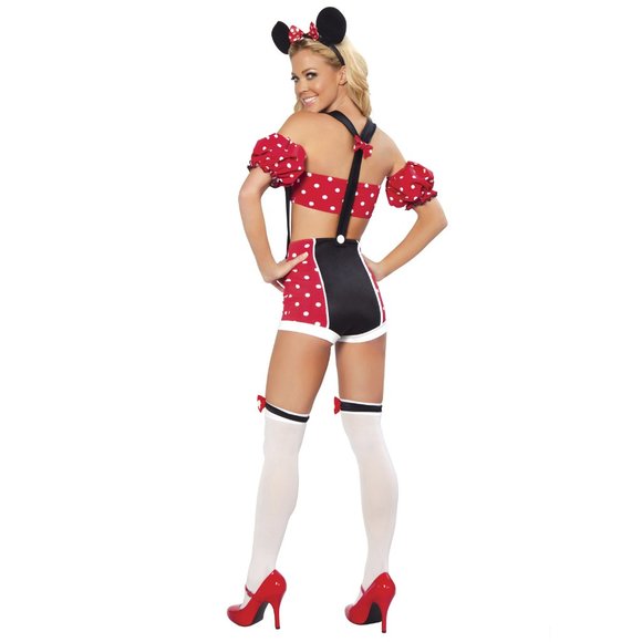 Red Polka Dot Bows for Stockings with Elastic Band - Picture 7 of 8